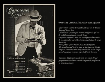 Canciones del Corazon expositie café Voltaite, mei 2013